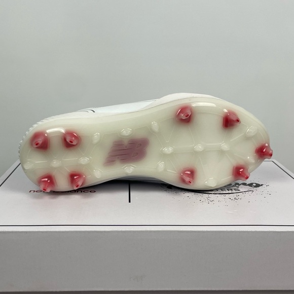 New Balance White Silver FuelCell Romero Duo Comp Softball‎ Cleats - Picture 8 of 12